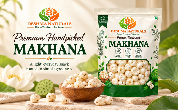 Deshma Naturals Premium Handpicked6+ Jumbo Makhana