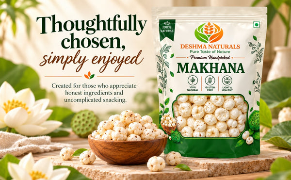 Deshma Naturals Premium Handpicked6+ Jumbo Makhana