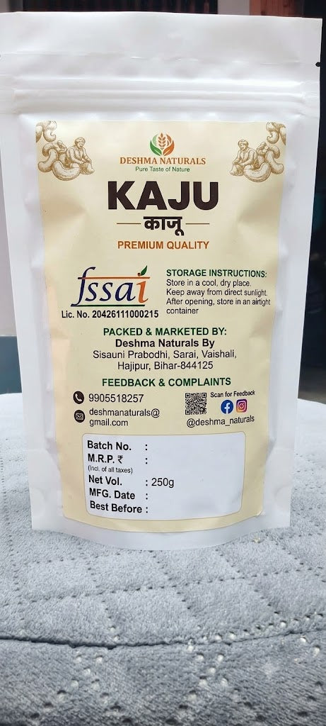 Premium Kaju Cashews – 250g